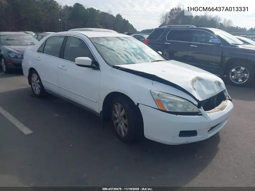 1HGCM66437A013331 2007 Honda Accord 3.0 Se