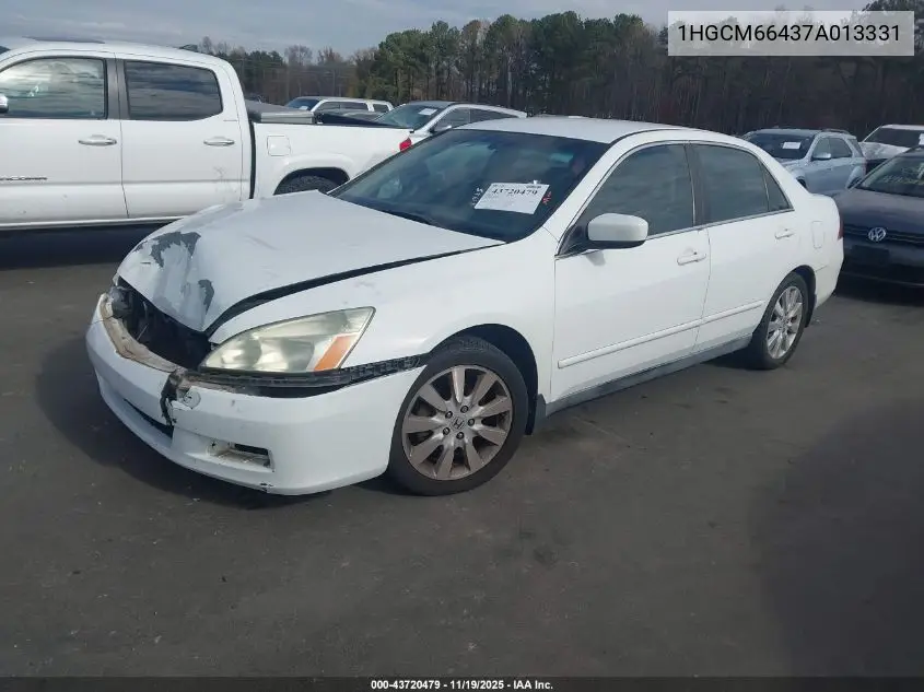 1HGCM66437A013331 2007 Honda Accord 3.0 Se