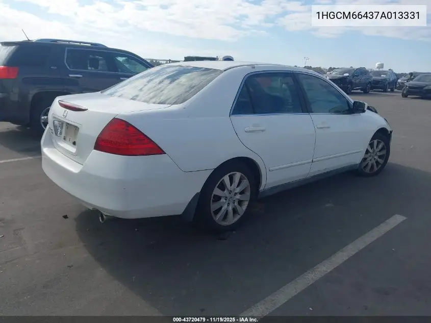 1HGCM66437A013331 2007 Honda Accord 3.0 Se