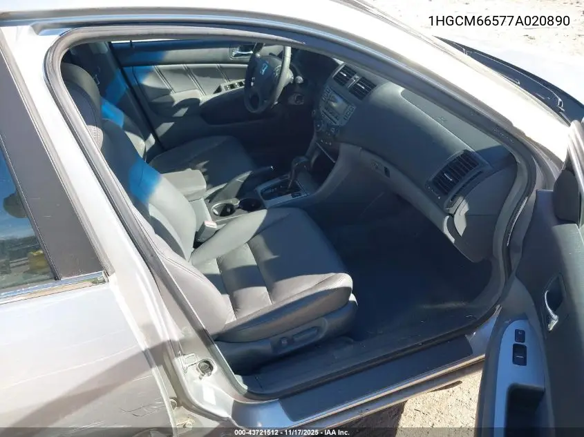1HGCM66577A020890 2007 Honda Accord 3.0 Ex