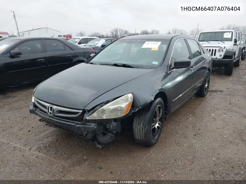 1HGCM66407A076404 2007 Honda Accord 3.0 Se
