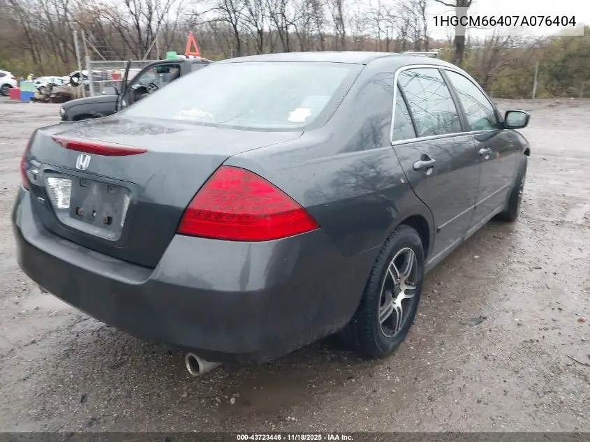 1HGCM66407A076404 2007 Honda Accord 3.0 Se