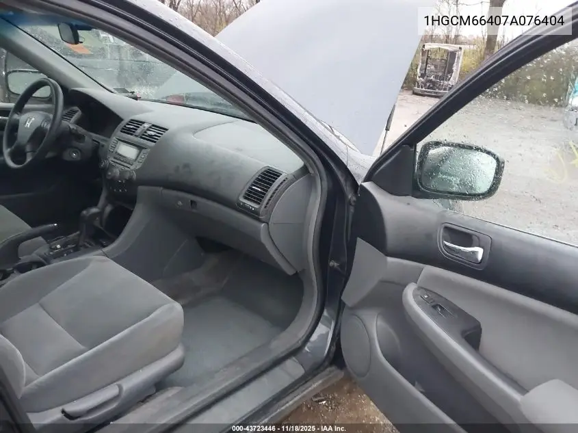 1HGCM66407A076404 2007 Honda Accord 3.0 Se