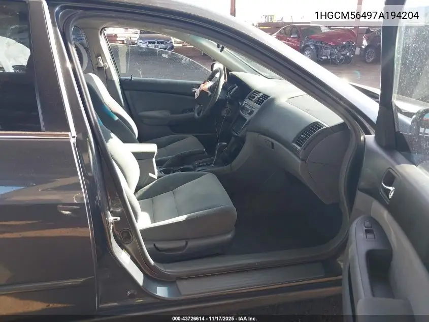 1HGCM56497A194204 2007 Honda Accord 2.4 Lx