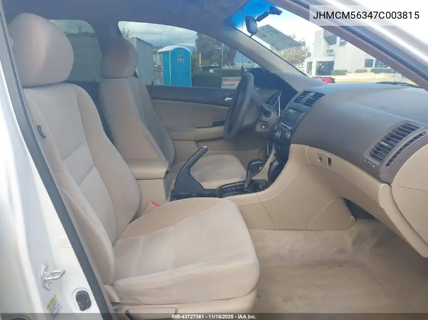 JHMCM56347C003815 2007 Honda Accord 2.4 Se