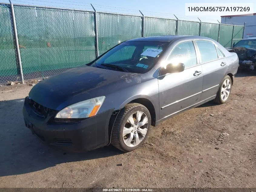 1HGCM56757A197269 2007 Honda Accord 2.4 Ex