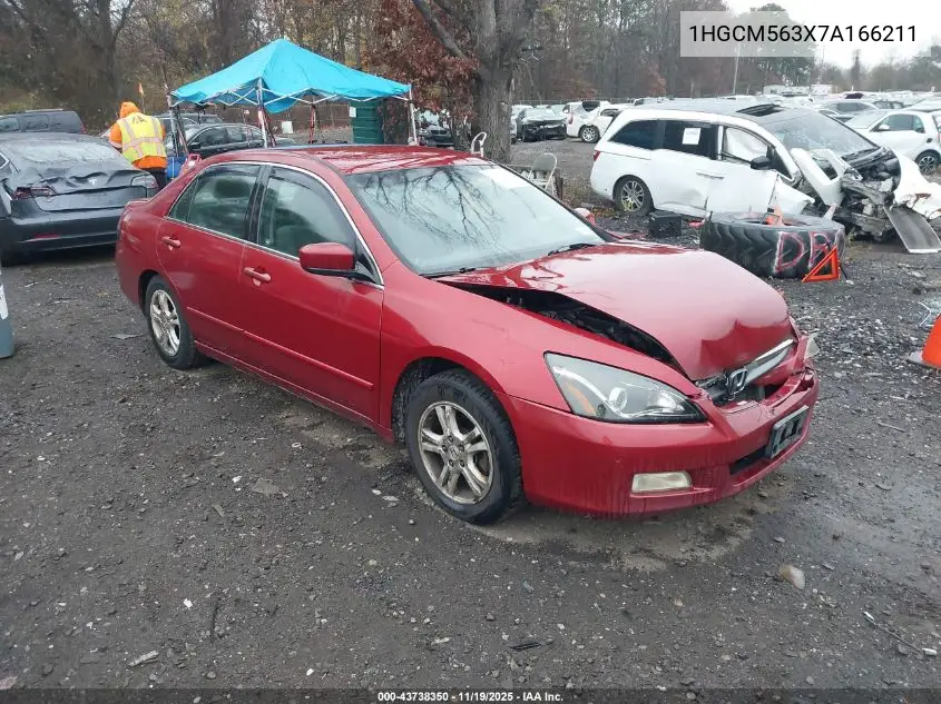 1HGCM563X7A166211 2007 Honda Accord 2.4 Se