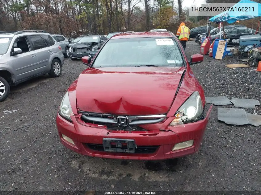 1HGCM563X7A166211 2007 Honda Accord 2.4 Se