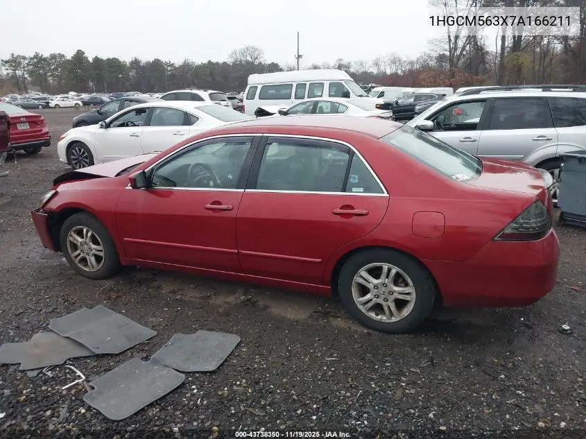 1HGCM563X7A166211 2007 Honda Accord 2.4 Se