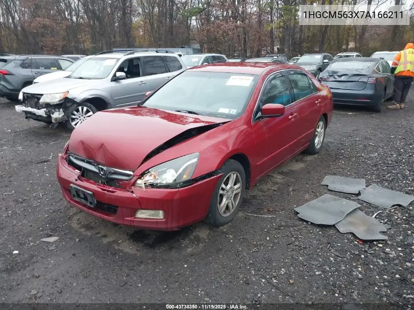1HGCM563X7A166211 2007 Honda Accord 2.4 Se