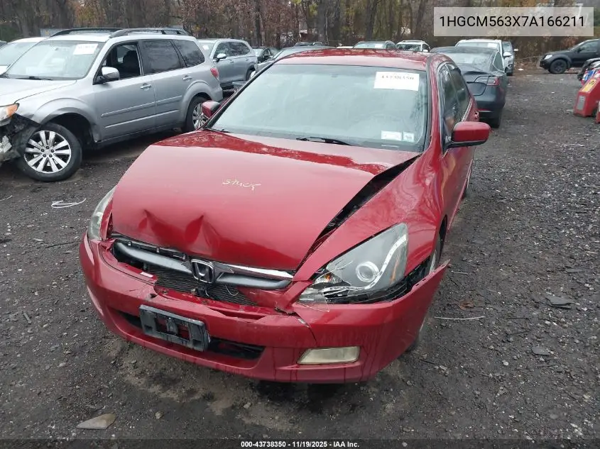 1HGCM563X7A166211 2007 Honda Accord 2.4 Se