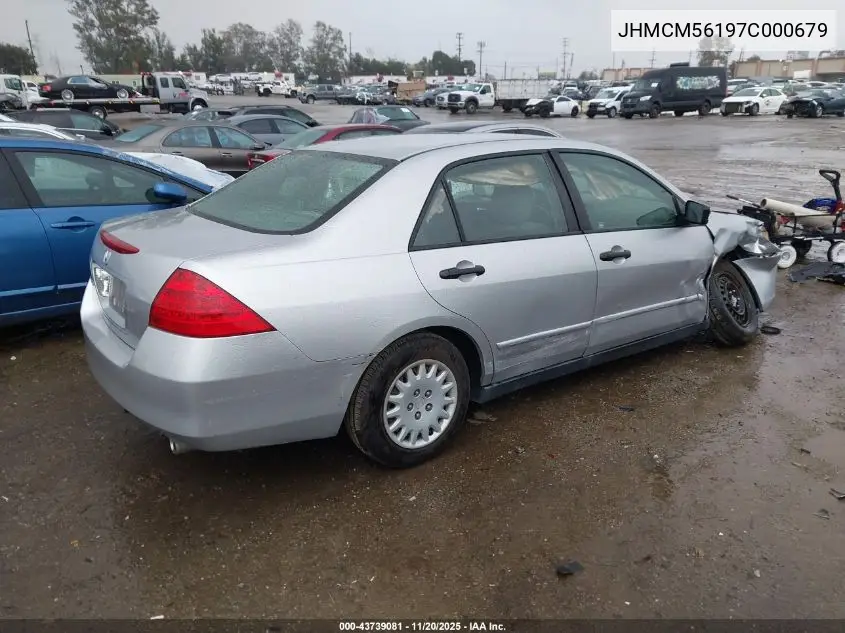 JHMCM56197C000679 2007 Honda Accord 2.4 Vp
