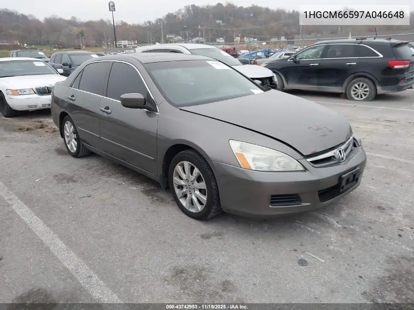 1HGCM66597A046648 2007 Honda Accord 3.0 Ex