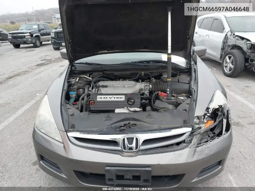 1HGCM66597A046648 2007 Honda Accord 3.0 Ex
