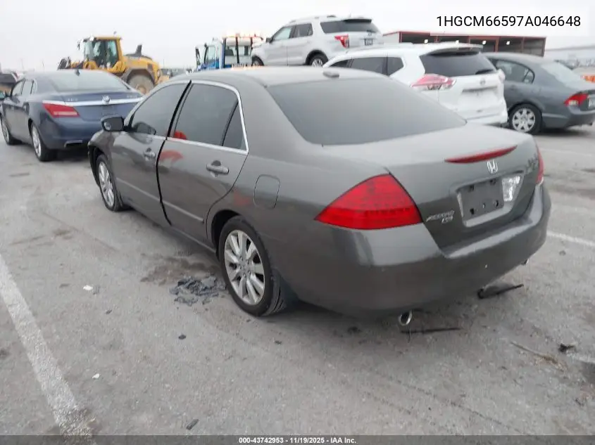 1HGCM66597A046648 2007 Honda Accord 3.0 Ex