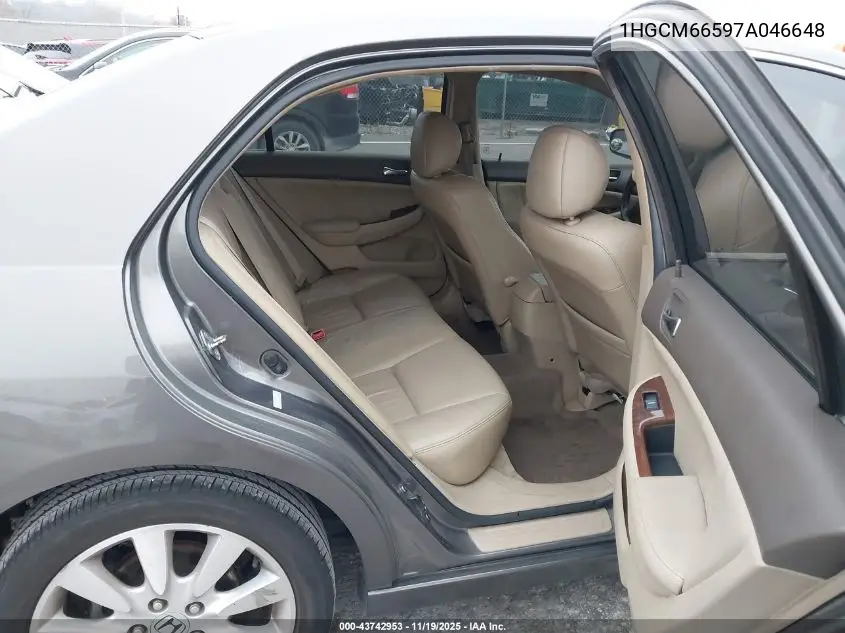 1HGCM66597A046648 2007 Honda Accord 3.0 Ex