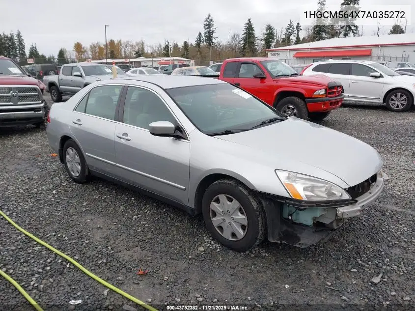 1HGCM564X7A035272 2007 Honda Accord 2.4 Lx