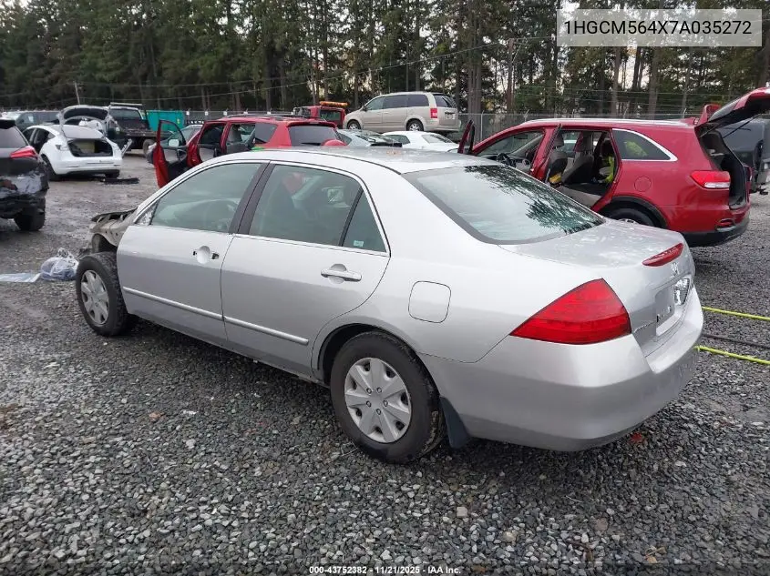 1HGCM564X7A035272 2007 Honda Accord 2.4 Lx