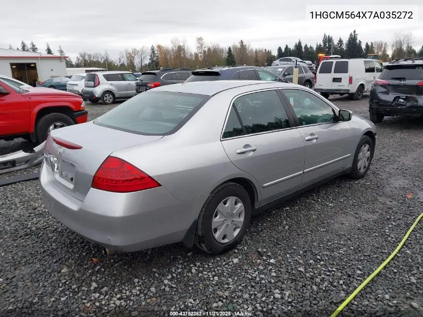 1HGCM564X7A035272 2007 Honda Accord 2.4 Lx