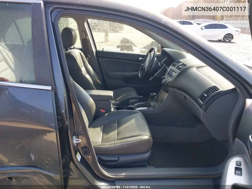 JHMCN36407C001117 2007 Honda Accord Hybrid