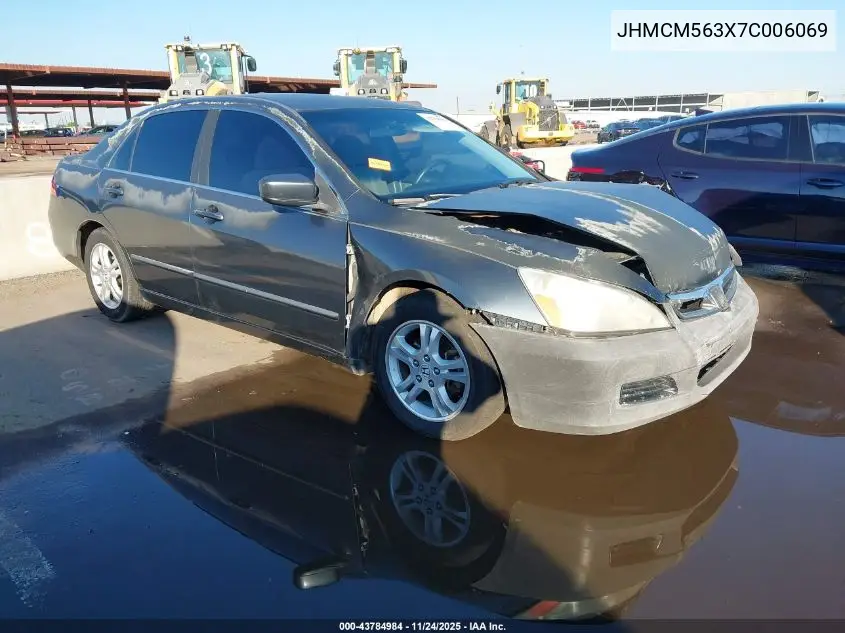 JHMCM563X7C006069 2007 Honda Accord 2.4 Se