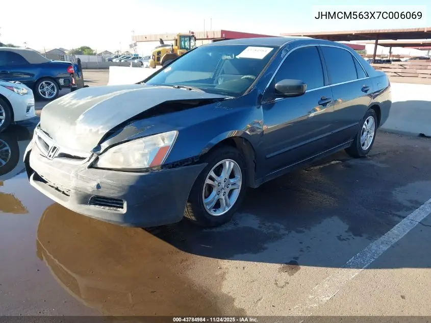JHMCM563X7C006069 2007 Honda Accord 2.4 Se