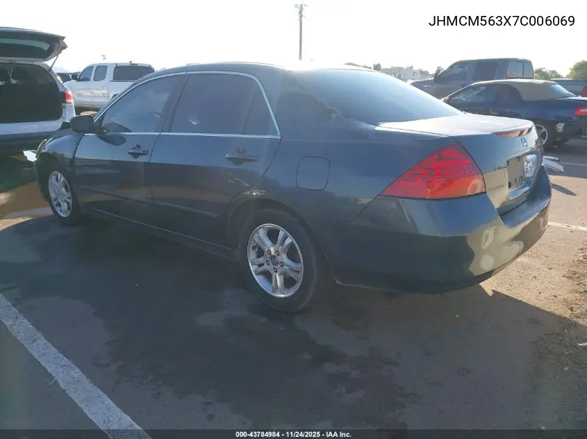 JHMCM563X7C006069 2007 Honda Accord 2.4 Se