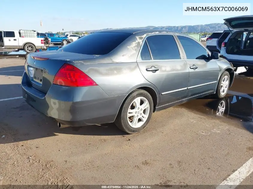 JHMCM563X7C006069 2007 Honda Accord 2.4 Se