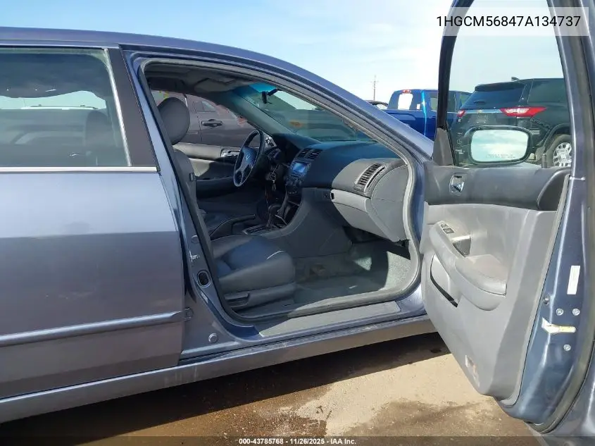 1HGCM56847A134737 2007 Honda Accord 2.4 Ex
