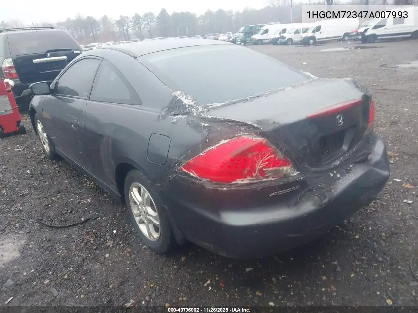 1HGCM72347A007993 2007 Honda Accord 2.4 Lx