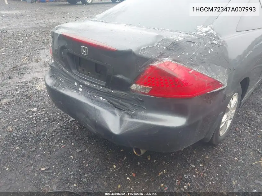 1HGCM72347A007993 2007 Honda Accord 2.4 Lx
