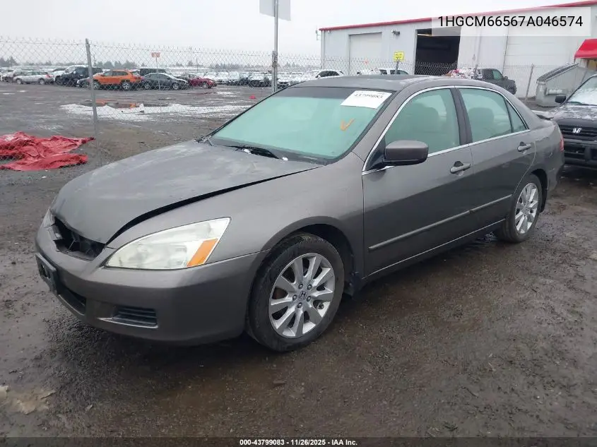 1HGCM66567A046574 2007 Honda Accord 3.0 Ex