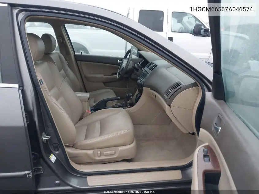 1HGCM66567A046574 2007 Honda Accord 3.0 Ex