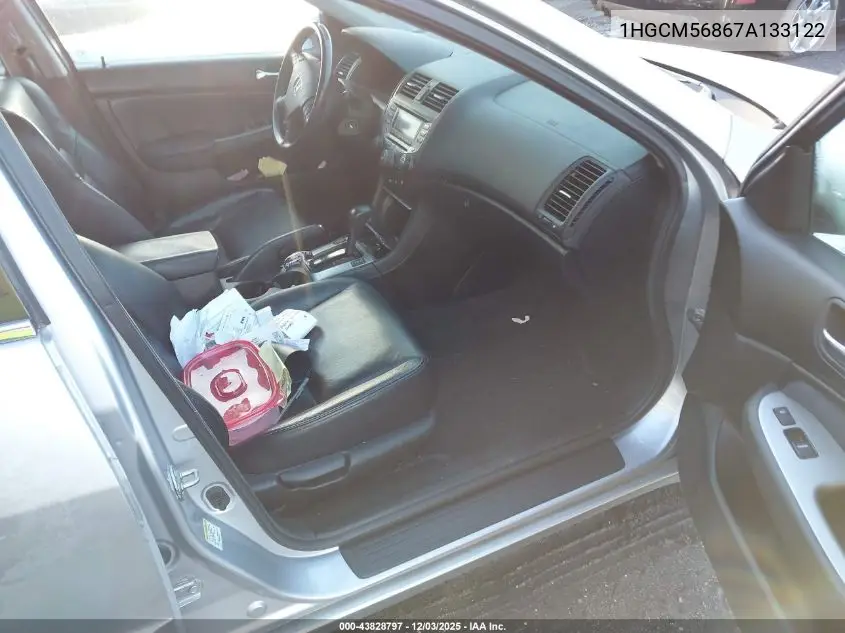 1HGCM56867A133122 2007 Honda Accord 2.4 Ex