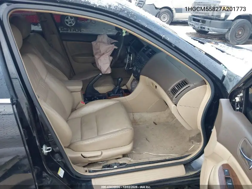 1HGCM55827A201773 2007 Honda Accord 2.4 Ex