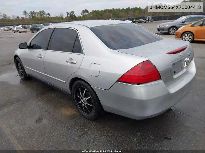 JHMCM564X7C004413 2007 Honda Accord 2.4 Lx