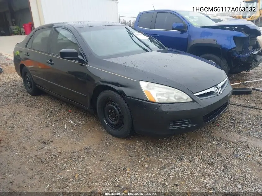 1HGCM56117A063032 2007 Honda Accord 2.4 Vp