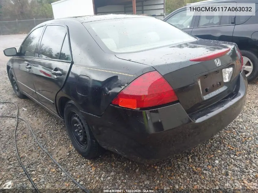 1HGCM56117A063032 2007 Honda Accord 2.4 Vp