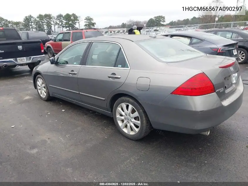 1HGCM66567A090297 2007 Honda Accord 3.0 Ex
