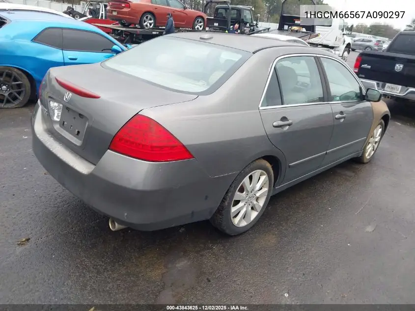 1HGCM66567A090297 2007 Honda Accord 3.0 Ex