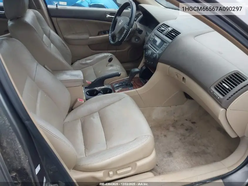 1HGCM66567A090297 2007 Honda Accord 3.0 Ex