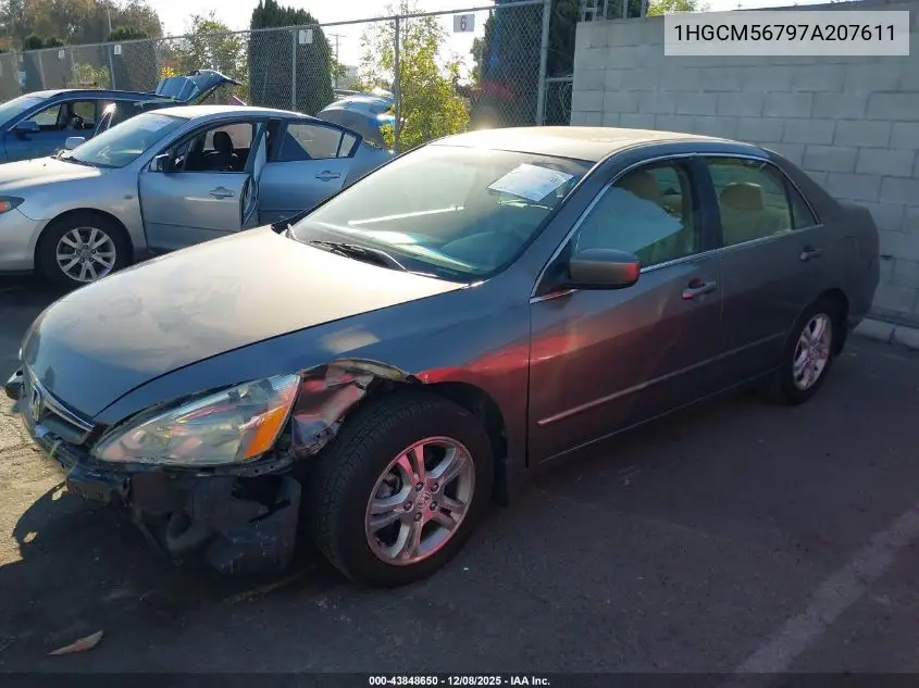 1HGCM56797A207611 2007 Honda Accord 2.4 Ex