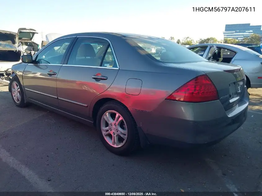 1HGCM56797A207611 2007 Honda Accord 2.4 Ex