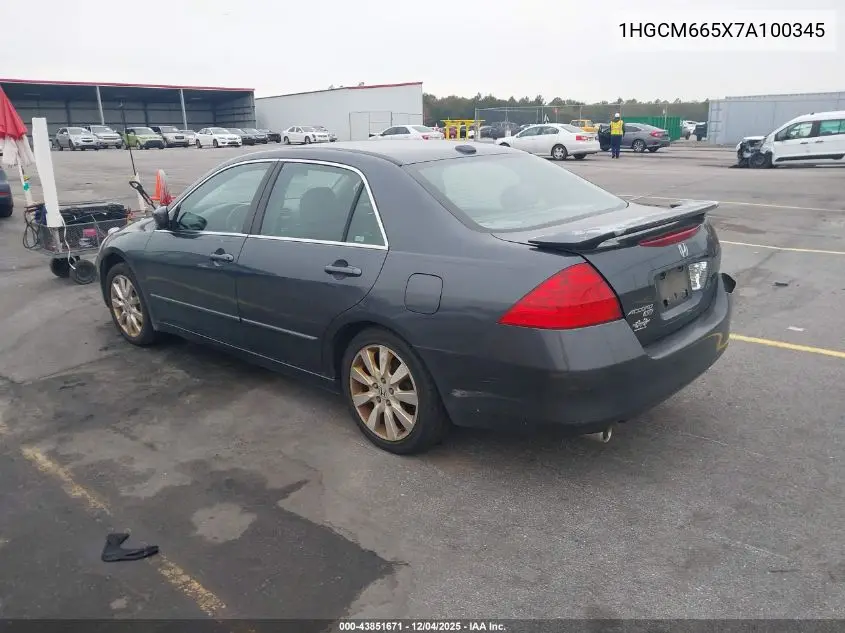 1HGCM665X7A100345 2007 Honda Accord 3.0 Ex