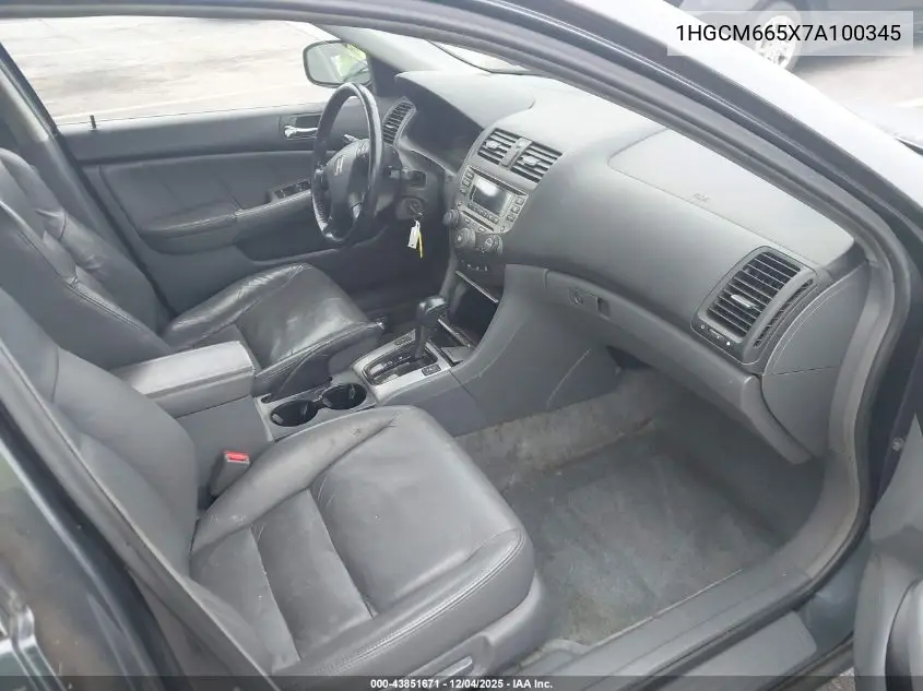 1HGCM665X7A100345 2007 Honda Accord 3.0 Ex