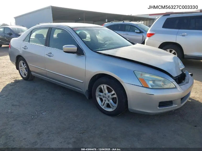 JHMCM56327C003330 2007 Honda Accord 2.4 Se