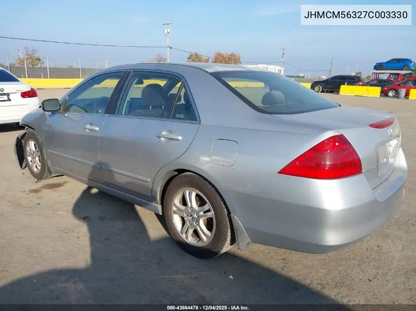 JHMCM56327C003330 2007 Honda Accord 2.4 Se