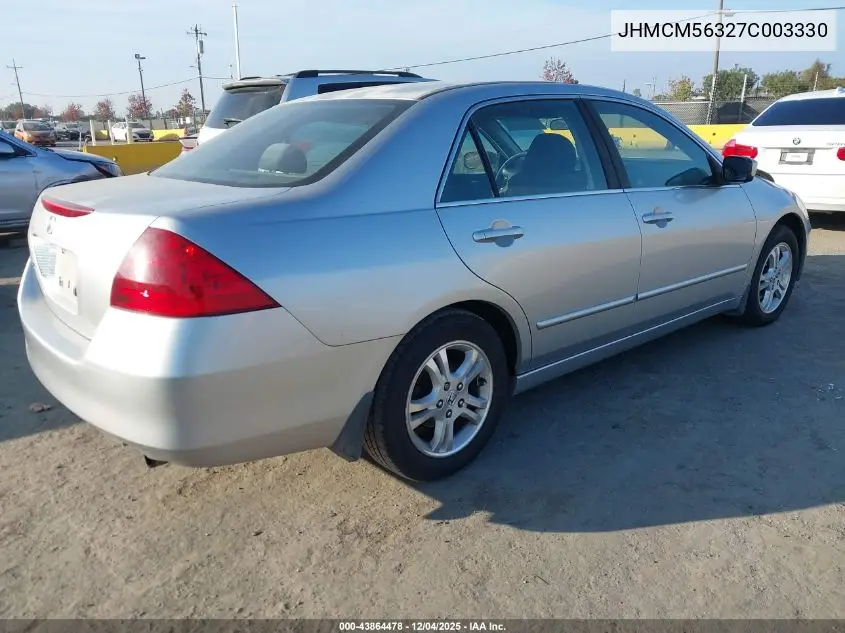JHMCM56327C003330 2007 Honda Accord 2.4 Se