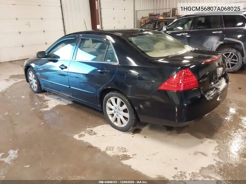 1HGCM56807A068025 2007 Honda Accord 2.4 Ex