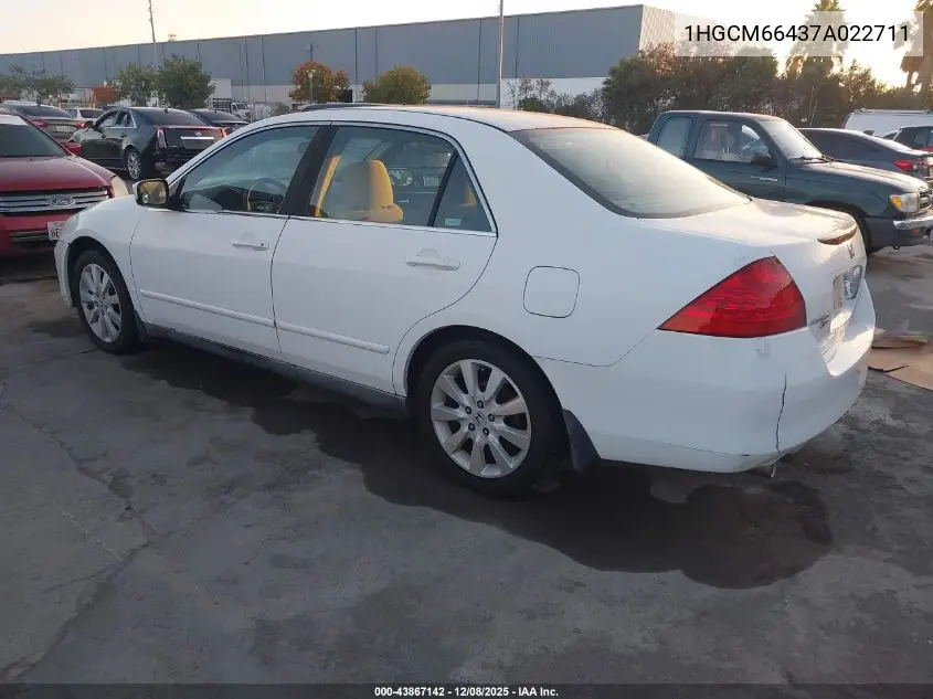 1HGCM66437A022711 2007 Honda Accord 3.0 Se